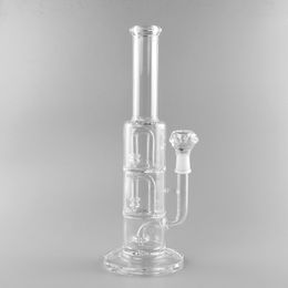 14-Inch Glass Hookah Bong: Water Pipe with 18mm Joint in Clear Colour