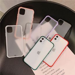 Matte Candy Colour TPU + PC Back Cover Phone Cases For iPhone 13 Pro Max 12 Mini 11 XR 8 Plus