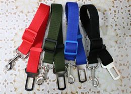 High Quality Cat Dog Pet Safety Seatbelt for Car Vehicle Seat Belt Adjustable Harness Belt 17 Colours 400pcs