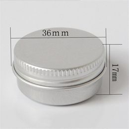 100pcs 10g aluminium cream jars with screw lid,cosmetic case jar,10ml Aluminium tins, Aluminium lip balm container