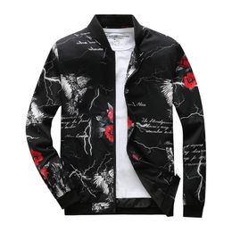 2018 homens jaquetas e casacos nova moda outono pinted Slim Fit jaqueta masculina bomber jacket AXP183 S191019