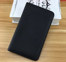 Hot sell many colors top quality wholesale price italy lichi genuine soft leather Passport case big wallet free shipping. card holder zip