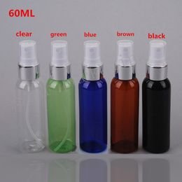 50pcs 60ml Plastic Empty Bottle, Cosmetic Multicolor Spray Perfume Bottles, Perfumed Deodorant Spray Cosmetic 60ml Bottles