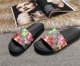 2019 hot uomo donna sandali scarpe firmate scivolo di lusso moda estiva sandali larghi piatti scivolosi pantofola infradito taglia 35-46 fioriera