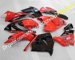 ZX-10R Motorcycle Fairings ZX 10R For Kawasaki 04 05 ZX10R 2004 2005 Red Black Sport Bike Fairing Set (Injection molding)