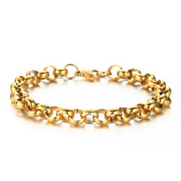 New Arrival Design Fashion Punk Stainless Steel Gold Silver Color Keel Chain Bracelet For Woman Men Hip Hop Bracelet
