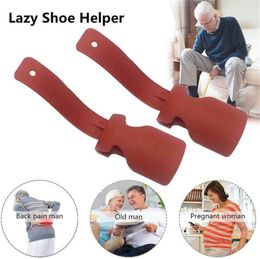 Creative 1Pcs Lifting Wear Shoe Helper Lifters Handled Shoe Horn Easy on & Off Shoe Helper Unisex