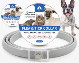 The latest silicone pet dog cat flea collars pet anti-flea lice mosquito silicone collar for preventing insects from biting pets, safe