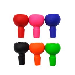 Silicone Bowl 14mm 18mm Male Female Mini Silicone & Glass Bowls Ash Catcher For Glass Bong Water Pipe Quartz Banger