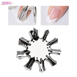 French Nail Art Salon Supply Mould Fringe Guides Nail Stencil DIY Art Accessories