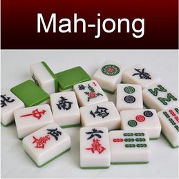 Hot Sell Large Size Mah - jong set High Quality Mah - jongg Games Home Games Mah - jong tiles Chinese Funny Family Table Board Game