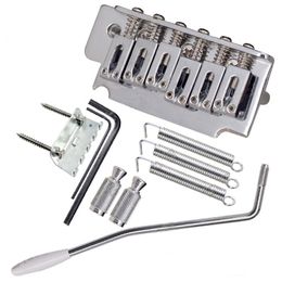 A Set of 6 Strings Saddle Electric guitar Tremolo Bridge System Guitar accessories parts Musical instrument