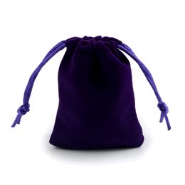 2019 sac de championne
 Violet doux en peluche cadeau étui en velours pour bijoux Paquet Sac à cordonnet taille différente en gros 100 pièces