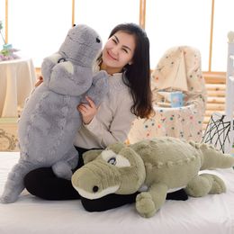 Big crocodile plush toy doll rag dolls girl bed sleeping pillow long strip alligator toys cute birthday gift