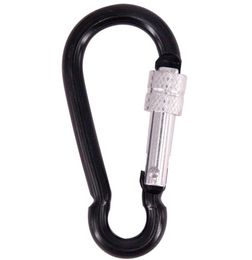 portable Locking Carabiners Screw Lock Hook clip Buckle for outdoor Hiking Camping accessary button carabiner D Shape Climbing ring tool