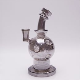 Hookah Electroplated Egg core smoking bong percolator Glass Bongs Pipes Glass with a clear bowl 4mm thickness Global delivey