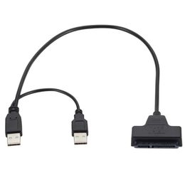 SATA 7+15Pin to USB 2.0 Adapter Cable for 2.5 HDD Laptop Computer Hard Driver Connexion Cables