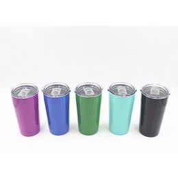 Vacuum Insulated Double Wall Stainless Steel Tumbler 12oz 20oz wine glasses with Lid Kid Cup Coffee Mugs Wine Tumblers