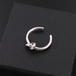 fashion Models Simple Personality Street Single Kink Ring Copper rose Gold silver Color into Open Ring for woman