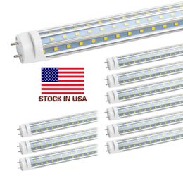 Stock In USA + bi pin 4ft led t8 tubes Light 60W Triple Rows T8 Replace regular Tube AC 110-240V UL FCC