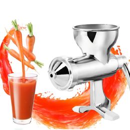 Manual Stainless Steel Hand Wheat Grass Manual Juicer Fruits Vegetables Orange Juice Extractor with High Juice Yield