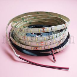 Super Bright 12V 7020 LED Flexible Strip Light Tape Ribbon Cool White 60LEDs/m Epoxy Resin IP65 Waterproof for Cabinet Kitchen Celling Lighting