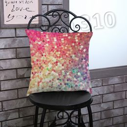 pillow cover Dazzling colour printed cushion cover 45*45cm pillowcase home sofa office cushion cover Christmas decorationsT2I5460