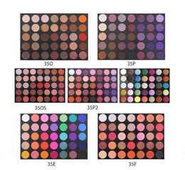 35 colors eyeshadow Set colorful Glitter Highlighter Shimmer matte Eye shadow Eyes makeup