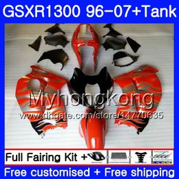 +Tank For SUZUKI GSXR-1300 GSXR1300 96 97 98 99 00 01 Hot orange 333HM.89 Hayabusa GSXR 1300 1996 1997 1998 1999 2000 2001 2007 Fairings