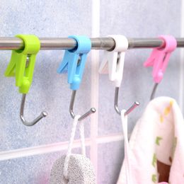 clamp hook Clothes Hooks Peg laundry folder Hanging Clothes Rails Clips Clothespins Socks Underwear Drying Rack Organiser DHL WX9-1824