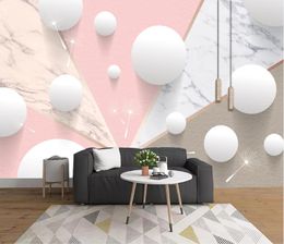 Custom Embossed circle 3D mural wallpaper Geometric 3d photo wall mural For living room bedroom TV backdrop European wallpaper