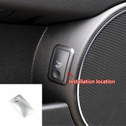 Car Styling Trunk Switch Buttons Decorative Sticker Trim For Mercedes Benz W204 C Class 2007-2014 Interior Automotive Modified