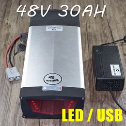 SANYO GA 48 v 30ah bateria de lítio Para A Bicicleta Elétrica Da Bateria Com lâmpada LED 5 V Porta USB