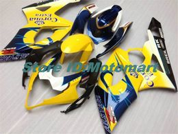 Injection Mold Fairing kit for SUZUKI GSXR1000 2005 2006 GSX R1000 GSXR 1000 K5 05 06 Fairings Set+gifts yellow blue SG110