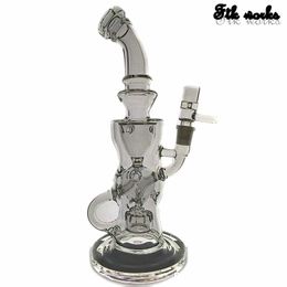 2020 CA FTK thick glass bongs torus and Klein smoking water pipes Fab egg Holes 14.4mm joint hitman bubble glass bong