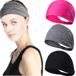 outdoor Sport Headband Yoga Headband Quick Drying Elastic Headbands Working Out Gym Hair Bands for Sports Exercise wide wrap turban