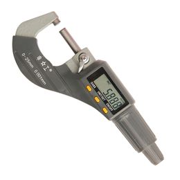 Freeshipping 0-25mm Digital Micrometre 0.001mm Metric/Inch Outside Micrometre Measuring Instrument Electronic Micrometre Tools