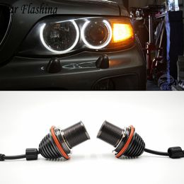 1 Pair 20W LED Angel Eyes Halo Marker Ring Light Bulb Canbus For BMW E39 E53 E60 E61 E63 E64 E65 E66 E87 525i 530i 545i M5