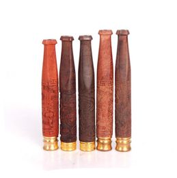 2026 Wholesale of Whole Wood Carved Red Acid Cigarette Nozzle Cleanable Draw Rod Philtre Tobacco Fittings
