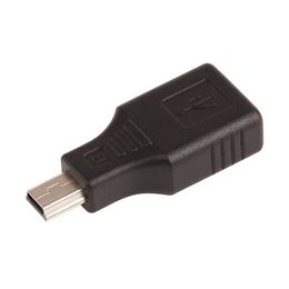 ZJT34 High Quality USB OTG Adapter Connector 5pin Mini USB Male To USB-A Female F/M Changer Adapter USB Converter Adapter 100pcs