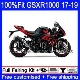 Injection For SUZUKI GSX-R1000 GSXR-1000 K17 GSXR 1000 17 18 19 331HM.16 GSX R1000 L7 L8 GSXR1000 2017 2018 2019 Cool Flat black Fairings