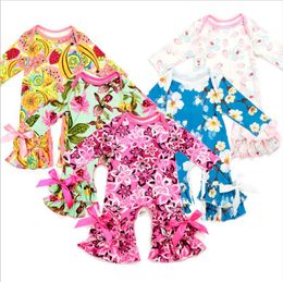 Baby Girls Designer Clothes Personalized Rompers Printed Princess Jumpsuits Children Playsuit Kids Sunsuit Boutique Baby Clothing BT5727