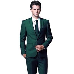 Popular One Button Groomsmen Notch Lapel Groom Tuxedos Men Suits Wedding/Prom Best Man Blazer ( Jacket+Pantst+Tie) 811