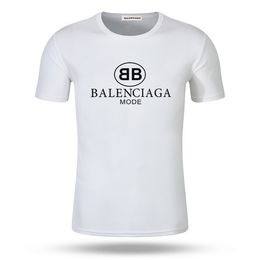 Camiseta Para Hombre 2019 Verano Nuevo Diseñador Ropa Moda Letra Imprimir Manga Corta Patrón De Flor De Lujo Top Camisetas Coloridas