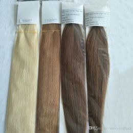 200g pack U Nail Tip Pre-bonded Fusion Hair Extensions Straight Wave 200strands pack Keratin Stick Brazilian Human Hair