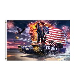 2020 America Trump Flags Banners 3x5ft 150x90cm Promotion Hot Sale Hanging Advertising Election, Indoor Outdoor , Free shipping