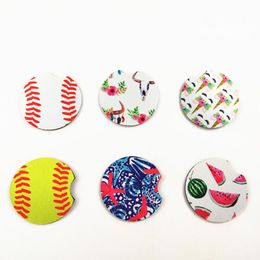 Soccer Ball Pattern Cup Mugs Mat Circular Printing Rubber Mouse Pad Cartoon Eco Friendly Party Favor 1 6ny E1