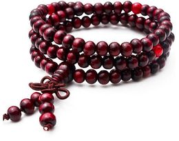 2022 große rote perlen Große 108 Perlen Armband Auto Anhänger Geburtsjahr Glückslos Transfer rote Perle Sandelholz Armband wy464