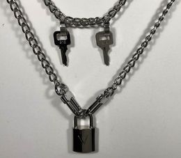 Hoop & Huggie. Classic Lock , Custom-Made Set#CNE1 , 1 set=Necklace+Earrings . Lock chain Padlock . THIS LINK IS NOT SOLD SEPARATELY !!!