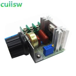 Freeshipping 10PCS/LOT AC 220V 2000W SCR Voltage Regulator Dimming Dimmers Speed Controller Thermostat
